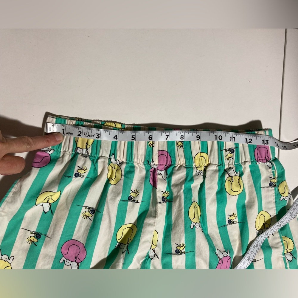 Hanna Anderson Women’s Peanuts Poplin Pajama Set Top & Shorts Size Small - Picture 15 of 16